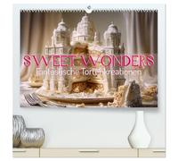 Sweet Wonders. Fantastische Tortenkreationen (hochwertiger Premium Wandkalender 2026 DIN A2 quer), Kunstdruck in Hochglanz: KI zaubert atemberaubende ... - eine süße Reise durch kreative Welten.