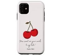 Sweet Words to My Taste Psalm119:103 Biblia Faith Based cover Carcasa para iPhone 11