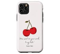 Sweet Words to My Taste Psalm119:103 Biblia Faith Based cover Carcasa para iPhone 11 Pro