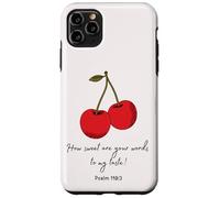 Sweet Words to My Taste Psalm119:103 Biblia Faith Based cover Carcasa para iPhone 11 Pro Max
