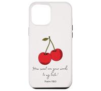 Sweet Words to My Taste Psalm119:103 Biblia Faith Based cover Carcasa para iPhone 12 Pro Max
