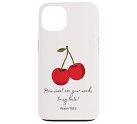 Sweet Words to My Taste Psalm119:103 Biblia Faith Based cover Carcasa para iPhone 13