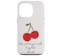 Sweet Words to My Taste Psalm119:103 Biblia Faith Based cover Carcasa para iPhone 13 Pro