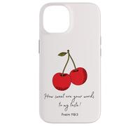 Sweet Words to My Taste Psalm119:103 Biblia Faith Based cover Carcasa para iPhone 14