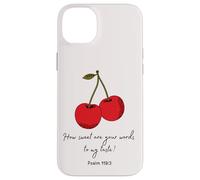 Sweet Words to My Taste Psalm119:103 Biblia Faith Based cover Carcasa para iPhone 14 Plus