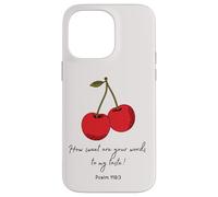 Sweet Words to My Taste Psalm119:103 Biblia Faith Based cover Carcasa para iPhone 14 Pro Max
