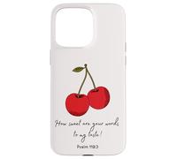 Sweet Words to My Taste Psalm119:103 Biblia Faith Based cover Carcasa para iPhone 15 Pro Max
