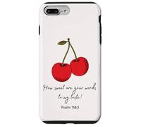 Sweet Words to My Taste Psalm119:103 Biblia Faith Based cover Carcasa para iPhone 7 Plus/8 Plus