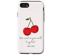 Sweet Words to My Taste Psalm119:103 Biblia Faith Based cover Carcasa para iPhone SE (2020) / 7 / 8