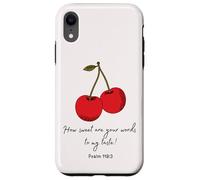 Sweet Words to My Taste Psalm119:103 Biblia Faith Based cover Carcasa para iPhone XR
