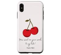 Sweet Words to My Taste Psalm119:103 Biblia Faith Based cover Carcasa para iPhone XS Max