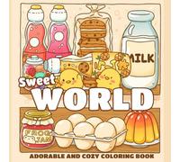 Sweet World Coloring Book: Dreamy Coloring Pages for Adults and Teens Featuring Cute Animal Characters in Kawaii Lands for Relaxation and Creativity