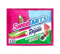 SweeTARTS Cuerdas, caramelo, colisión de bayas de sandía, suave y masticable, 9 onzas