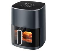 Sweetcrispy Freidora de aire caliente Airfryer 6L con ventana, funciones 12 en 1 y pantalla táctil, cocina saludable sin grasa, cesta antiadherente, cestas aptas para lavavajillas, para 3-6 personas