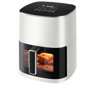 Sweetcrispy Freidora de aire caliente Airfryer 6L con ventana, funciones 12 en 1 y pantalla táctil, cocina saludable sin grasa, cesta antiadherente, cestas aptas para lavavajillas, para 3-6 personas