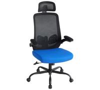 Sweetcrispy Silla de oficina ergonómica con reposacabezas y reposabrazos ajustables, función giratoria de 360°, altura ajustable para gaming y escritorio, para oficina en casa y oficina, color negro y