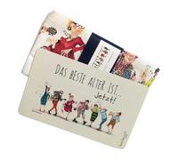 Sweetdesign - Juego de 2 tablas de desayuno y paño de cocina con motivos de Barbara Freundlieb: la mejor edad es ahora