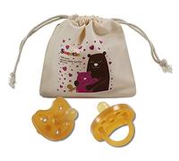 Sweetie Chupete de goma en forma de corazón de goma natural con pezón simétrico 1 unidad (12-18 grandes)