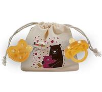 Sweetie Chupete de goma en forma de corazón de goma natural con pezón simétrico de 1 unidad (6-12 medianos)