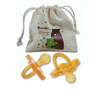 Sweetie Chupete de goma natural con forma de estrella y tetina redondeada, 1 unidad (0-6 pequeños)