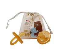 SWEETIE Chupete de goma ortodóntica, 2 unidades, 6-12 meses, chupete original de goma natural