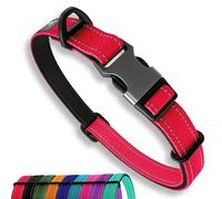 Sweetie Collar para Perros Acolchado Neopreno - Reflectante, Anillo Aluminio Anti-Óxido, Antitirones - Ajustable S M L Collar Perro Mediano Pequeño y Grande - Collares Perro - Rosso