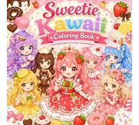 Sweetie Kawaii Coloring Book: 25 Cozy Dessert Princesses, Candy Cuties & Sweet Treat Girls to Color