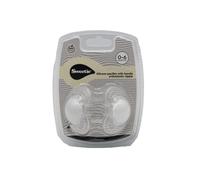 SWEETIE TRITAN - Chupete ortopédico de silicona para chupete (2 unidades, 0-6 meses, color blanco)