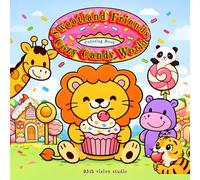 Sweetland Friends: Cozy Candy World: Coloring Book for Teens, Kids & Adults Cute Animal Characters in Sweets Land 50+ Bold & Easy, Simple & Big Designs for Relaxation