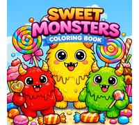 Sweetlings Coloring Book: Adorable Kawaii Sweet Monsters with Candy, Cupcakes & Treats for Adults and Kids (K-Pop Love Coloring Book Series)