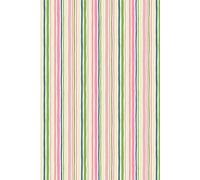Sweetly Striped 6x9" Notebook: Lined Journal with a Repeating Pattern of Stripes in Peach, Green, and Pink