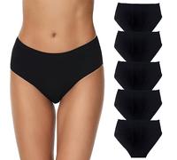 Sweetneed chida yi 5PCS Bragas Mujer Algodón, Braguita de algodón, Elástico Culotte Cintura, Braguitas Ropa Interior Cómoda y Sexy, Media Ropa Interior Cómodas y Suaves