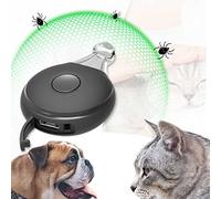 Sweetneed chida yi Dog Flea Prevention, Colgante Antiparasitario, Flash Ajustable para Evitar Que Las Mascotas Se Alejen por La Noche, Recargable por USB, Nivel De Flash Ajustable.