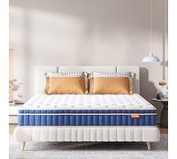 Sweetnight - Colchón en Espuma de gel 180x200cm, Híbrido con Muelles Embolsados Individualmente Adaptables y Espuma Viscoeástica, Transpirable, Apoyo Medio/Firme, 180x200x20cm