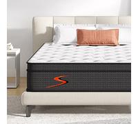 Sweetnight Colchón Híbrido de Muelles Ensacados 160 x 190 cm, Altura de 20 cm, con Espuma Viscoelástica, Transpirable y Cómodo, Firmeza Media, Aislamiento de Movimiento, 160 x 190 x 20 cm