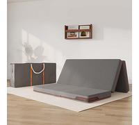 Sweetnight Colchón Plegable de Espuma Viscoelástica 120x190cm, Grosor de 10cm, Colchón Plegable Invitados de Tres Partes con Bolsa de Transporte, Funda Cómoda y Transpirable, 120x190x10cm