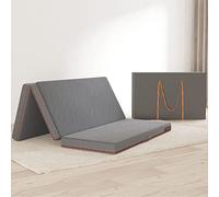 Sweetnight Colchón Plegable de Espuma Viscoelástica 135x190cm, Grosor de 10cm, Colchón Plegable Invitados de Tres Partes con Bolsa de Transporte, Funda Cómoda y Transpirable, 135x190x10cm