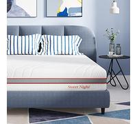 Sweetnight Colchón Viscoelástico 160 x 190 cm | Altura de 20 cm | Colchón de Espuma con Memoria en Gel | Firmeza Media-Alta | Transpirable, Cómodo y Suave | Blanco y Gris Claro | 160 x 190 x 20 cm