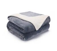 Sweetnight Manta Cama Grande de Invierno, 200x220 cm, Manta Sofá de Microfibra Franela de Doble Cara, Manta Forro Polar Reversible Cálida, Extra Suave y Transpirable, Gris