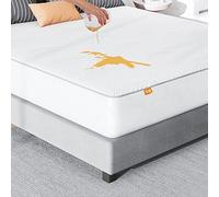 Sweetnight - Protector de Ccolchón para Cama Single, 100 % Impermeable, en Bambú Acolchado, Esquinas Ajustables para Colchones Altos de Hasta 40cm, Transpirable, Single 90 x 190 cm
