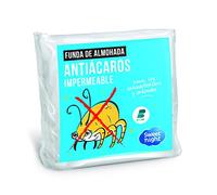 Sweetnight Protectore de almohada impermeable 50x70 cm, Impermeable y antiácaros, Rizo 100% algodón, Silencioso y transpirable