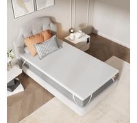 Sweetnight Topper Colchón con Espuma de Memoria en Gel, 90 x 190 cm, Grosor de 10 cm, con Fondo Antideslizante, Sobrecolchón de Espuma Soportiva con Tejido Suave y Transpirable, Extraíble y Lavable