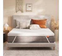 Sweetnight Topper Comfort de Doble Capa de Espuma 120 x 200 cm, Grosor de 10 cm, Sobrecolchón de Espuma Soportiva con Funda Transpirable, Extraíble y Lavable