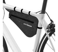 Sweetone - Bolsa de marco de Velo, para bicicleta, marco 100% impermeable, bolsa de tubo impermeable y ligero, portátil, universal, reflectante, para bicicleta de carretera y MTB 2L, color negro