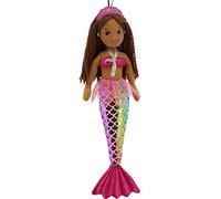 Sweety Toys 11919 Muñeco de Peluche de Sirena, Princesa, 45 cm, Colores del Arco Iris