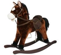 Sweety Toys- Caballo balancín, Color marrón Chocolate. (3686)