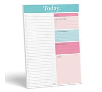 Sweetzer & Orange Agenda Planificadora Diaria - Organizador de Productividad Sin Fecha con Agenda y Lista de Tareas - Para Estudiante Universitario, Casa y Oficina - 52 Hojas - 17.7cmx25.4cm
