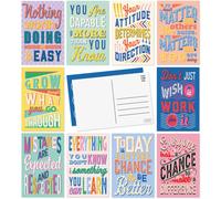 Sweetzer & Orange Motivational Postcards Pack (60 Post Cards) 4x6 Postcards for Kids and Adults. Growth Mindset Affirmation Cards, Mindfulness Cards,