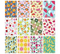 Sweetzer & Orange S&O - Juego de cuadernos con 12 diseños únicos, mini diario de colores brillantes de 3.5 x 5 pulgadas que se adapta a cualquier lugar, grupo de bloc de notas de bolsillo duradero,