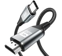 sweguard Cable USB C a HDMI 2M (4K@60Hz),Cable USB Tipo C a HDMI 4K UHD Thunderbolt 3/4 compatible con i Phone 16 15 Pro Max, MacBookPro/Air, iMac, iPad, Samsung S24 S23 a S8, Surface, Dell, HP